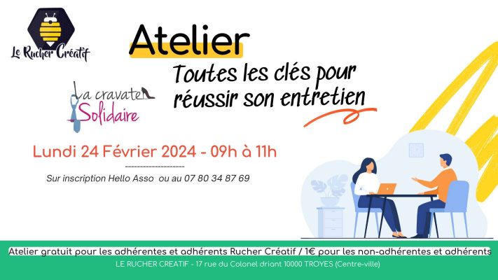 Atelier “Booster votre réussite en entretien » - 0