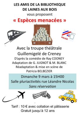 Théâtre – Espèces menacées - 0