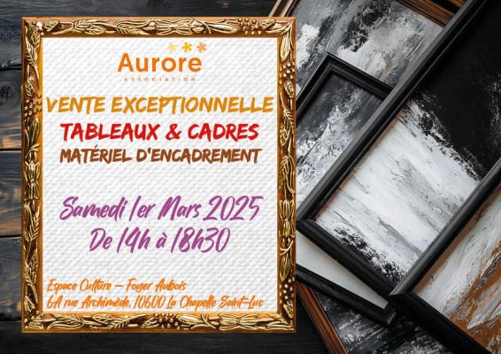 Vente exceptionnelle de tableaux, cadres et matériel d&rsquo;encadrement - 0
