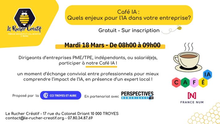 Café IA : Quels enjeux pour l&rsquo;IA dans votre entreprise? - 0