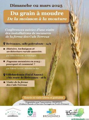 Du grain à moudre: conférence et découverte - 0