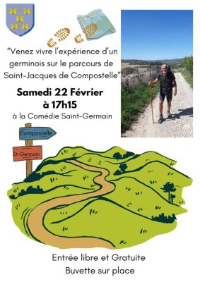 Conférence d&rsquo;un germinois sur son parcours de St Jacques de Compostelle - 0