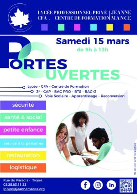 Portes ouvertes lycée professionnel CFA Jeanne Mance Centre de Formation  JEANNE MANCE - 0