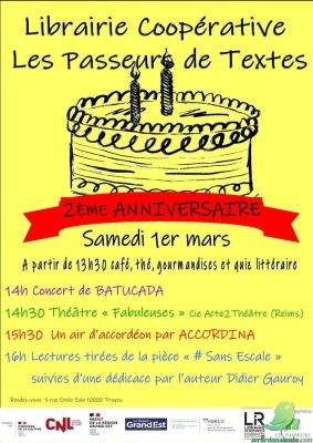 Anniversaire des Passeurs de Textes - 0