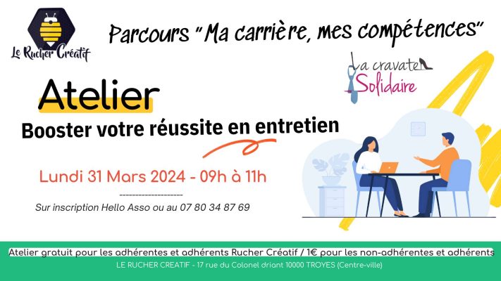 Atelier “Booster votre réussite en entretien » - 0
