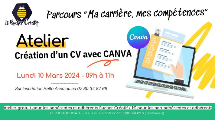 Atelier « Création d&rsquo;un CV avec Canva » - 0