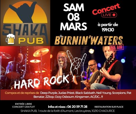BURNIN&rsquo;WATERS en concert - 0