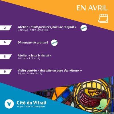 Mars et avril à la Cité du Vitrail - 2