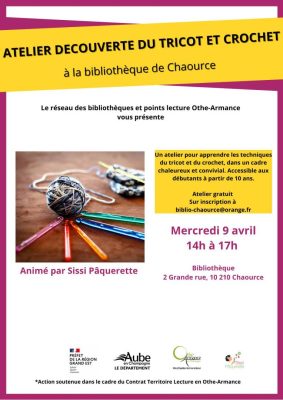 Atelier découverte du crochet à Chaource - 0
