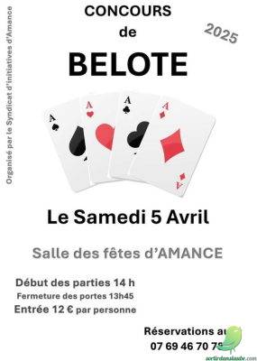 Concours de belote: Amance - 0