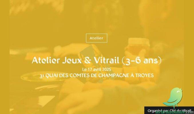 Atelier Jeux & Vitrail (3-6 ans) - 0