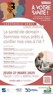 Conférence-débat « La santé de demain : Sommes-nous prêts à confier nos vies à l’IA ?  - 0