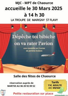 COMPLET! Théâtre: dépêche toi bibiche, on va rater l’avion - 0
