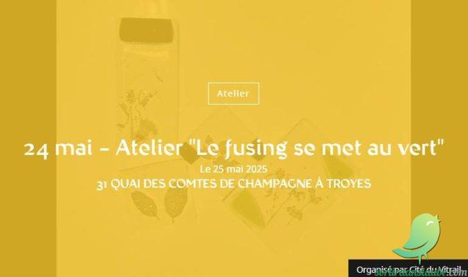 Atelier « Le fusing se met au vert » - 0