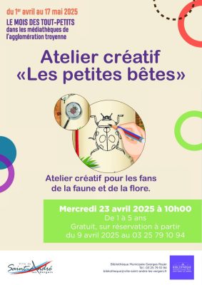 Atelier créatif «Les petites bêtes» - 0