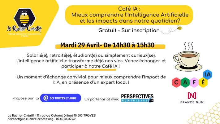 Café IA : « mieux comprendre l&rsquo;IA et les impacts dans notre quotidien ? » - 0