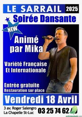 Dîner suivi d&rsquo;une soirée dansante chantée et animée par Mika - 0
