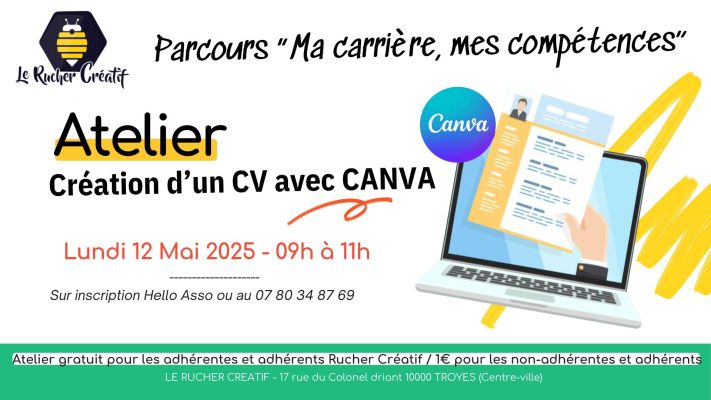 Atelier « Création d&rsquo;un CV avec Canva » - 0