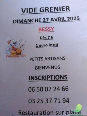 Vide grenier: Bessy - 0