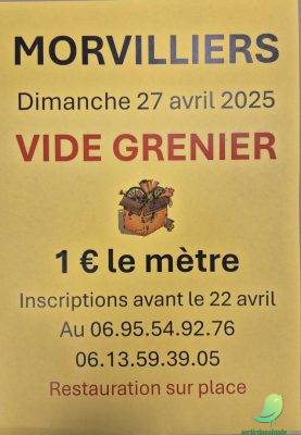 Vide grenier: Morvilliers - 0