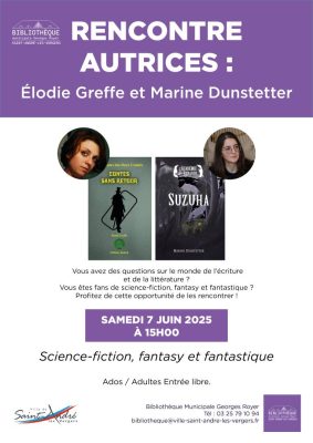 Rencontre autrices avec Elodie Greffe & Marine Dunstetter - 0