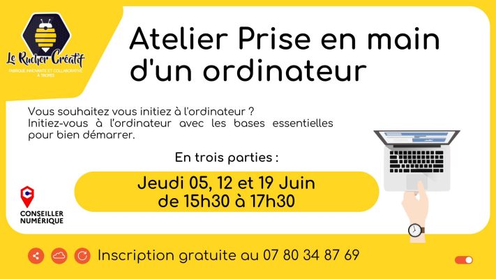 Atelier Prise en main d&rsquo;un ordinateur - 0