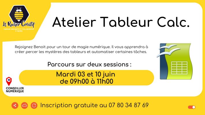 Atelier tableur avec Calc. - 0