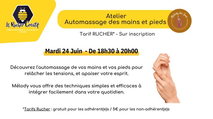 Atelier Automassage des mains et pieds - 0
