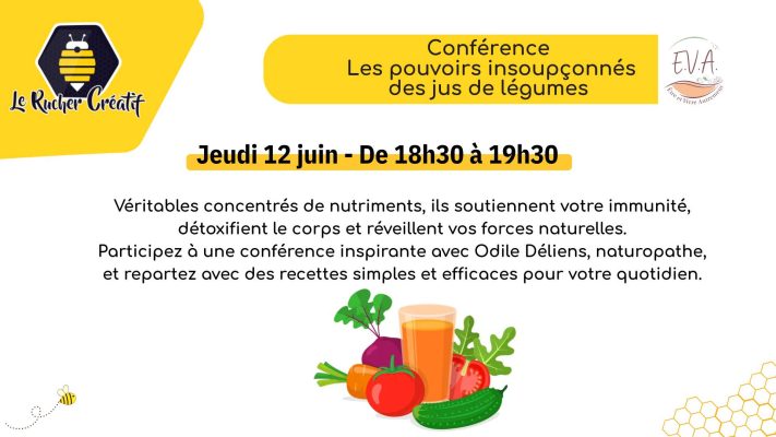 Conférence « Les pouvoirs insoupçonnés des jus de légumes. » - 0