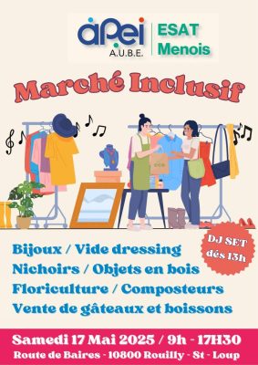 Marché Inclusif de l&rsquo;APEI à l&rsquo;ESAT de Menois - 0