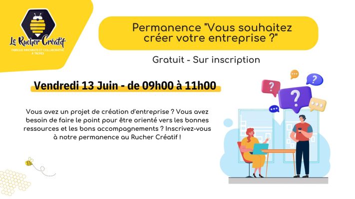 Permanence « Vous souhaitez créer votre entreprise ? » - 0