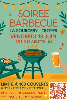 Soirée Barbecue 13 Juin La Sourcery - 0