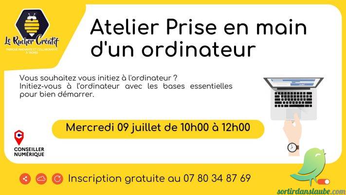 Atelier Prise en main d&rsquo;un ordinateur - 0