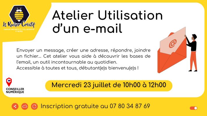 Atelier Utilisation d&rsquo;un e-mail - 0