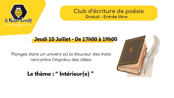 Club d&rsquo;Ecriture de Poésie - 0