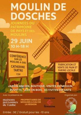 Journée du patrimoine de pays et des moulins: Moulin de Dosches - 0