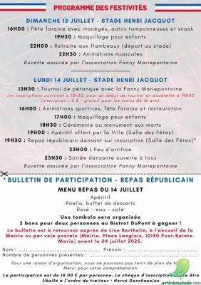 Fête nationale: Pont Sainte Marie - 1