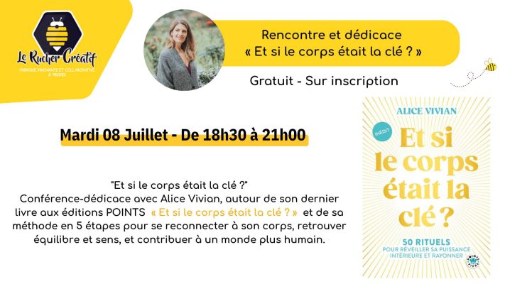 Rencontre et dédicace livre « Et si le corps était la clé ? » - 0