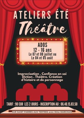 Stage d&rsquo;été – Théâtre Ados 12 – 16 ans - 0