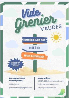 Vide grenier: Vaudes - 0