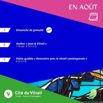 Aout à la Cité du Vitrail: activités et balade sur la Route du Vitrail ! - 1