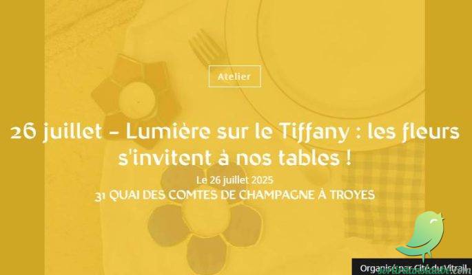 Lumière sur le Tiffany : les fleurs s&rsquo;invitent à nos tables ! - 0