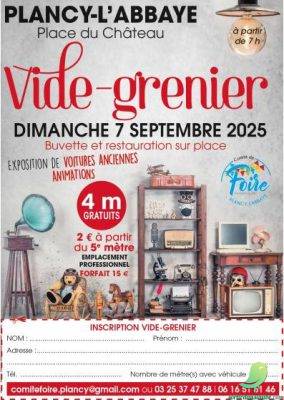 Vide grenier: Plancy - 1