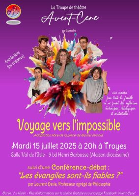 Théâtre et conférence : « Voyage vers l&rsquo;impossible » - 0