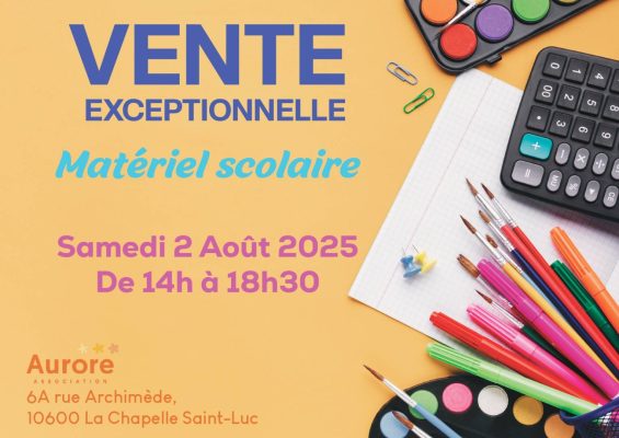 Vente exceptionnelle – Matériel scolaire - 0