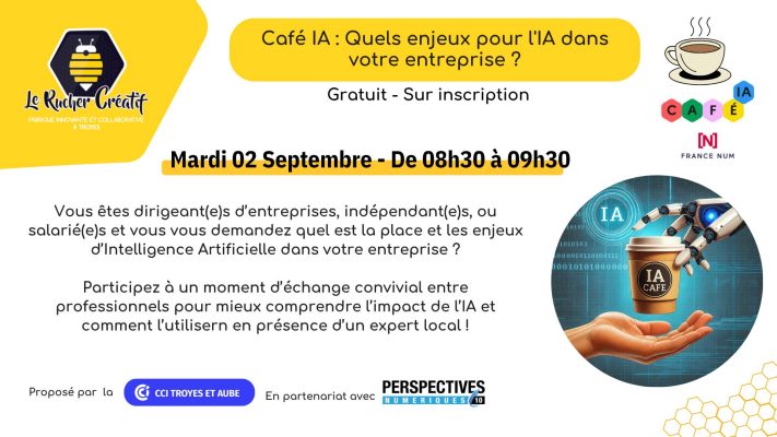 Café IA : Quels enjeux pour l&rsquo;IA dans votre entreprise ? - 0