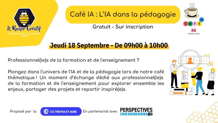 Café IA : l&rsquo;IA quelle place dans la pédagogie ? - 0