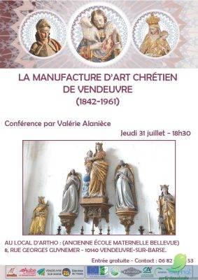 Conférence: la manufacture d’art chrétien de Vendeuvre - 0