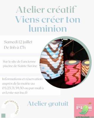 COMPLET! Atelier créatif: viens créer ton luminion - 0