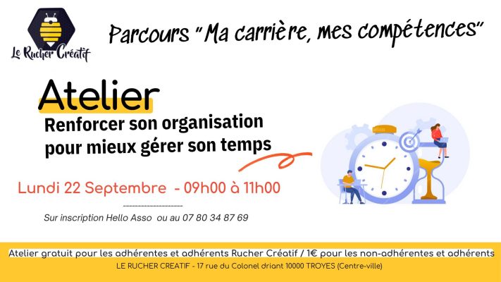 Atelier « Renforcer son organisation pour mieux gérer son temps » - 0